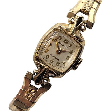 Vintage GRUEN 10K Gold Filled Ladies Watch