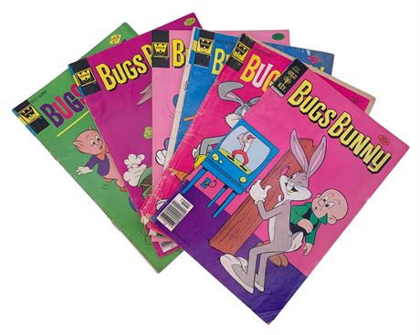 Six 20 cent & 35 cent Bugs Bunny Comic Books