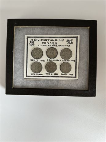 Six Six~Pence Silver Coins