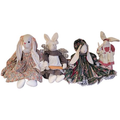 Vintage Kountry Kuts Rabbit Doll Lot