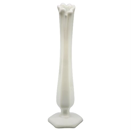 Mid-Century Westmoreland 9.5" Swung Milk Glass Vase