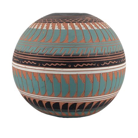 L Begay Navajo Pottery Vase