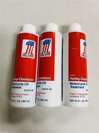 3 NOS Bottles Harley Davidson Oil Treatment