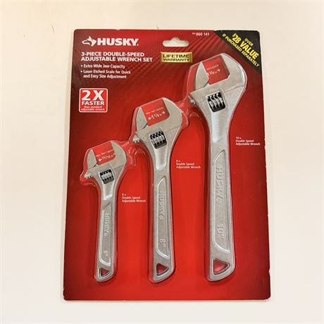 Husky Adjustable Wrench Set