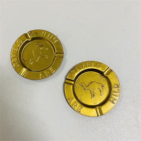 2 Vintage Camel Ashtrays
