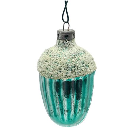 Antique West German, Frosted Glass Ornament