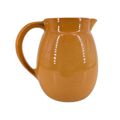 Roseville pottery Orange Small Pitcher Marked R 15 USA