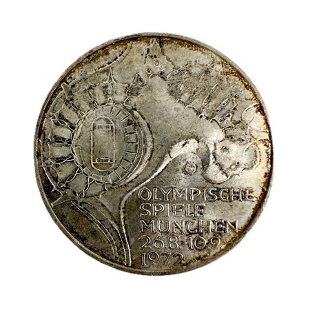 1972 German 10 Dutch Mark XX Olympic Commemorative Coin