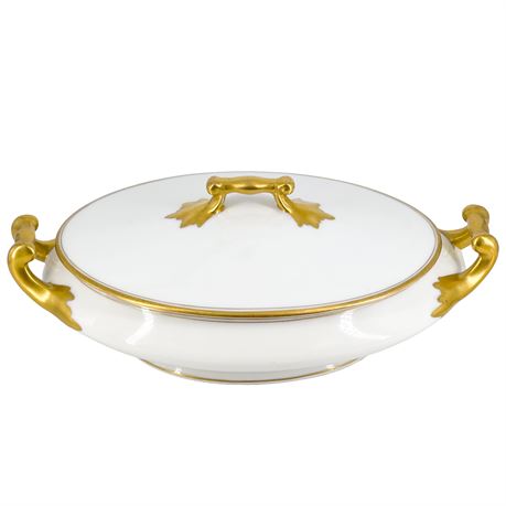 Vintage Limoges Porcelain Lidded Serving Dish