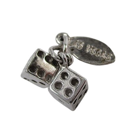 Sterling Silver Las Vegas Nevada DICE Charm