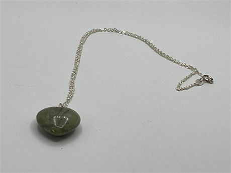 Adgate  heart with silver necklace