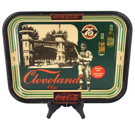 Vintage Cleveland Baseball Coca-Cola Tray