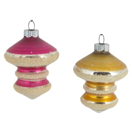 Set of Two, VTG Shiny Brite Ornaments