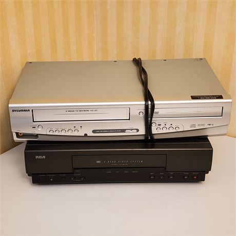 Sylvania VCR/DVD Player and RCA VCR