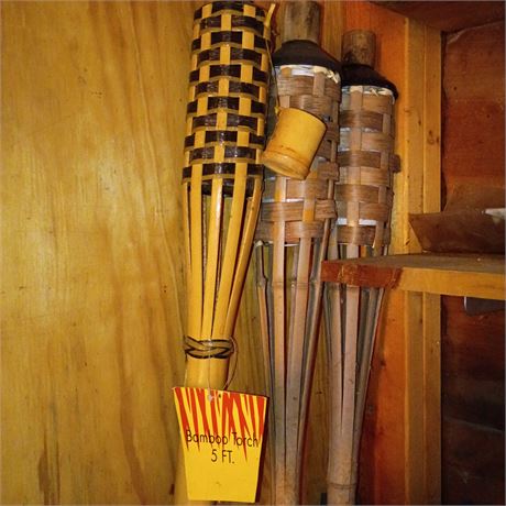 Bamboo Torches, Set of 3