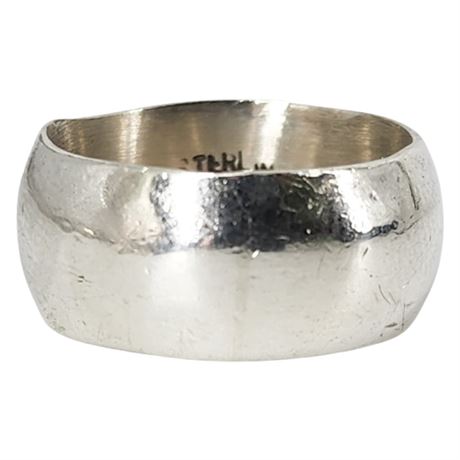 Vintage Sterling Silver 8.5mm Band Ring, Sz 5.75