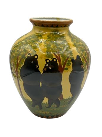 Ceramic Bear Vase