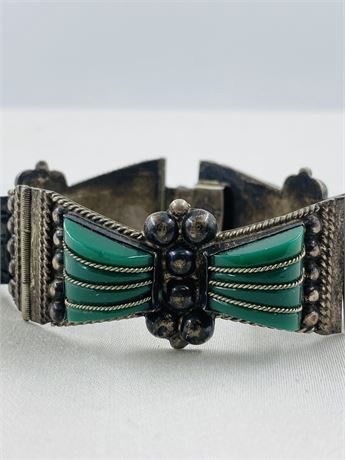 42.2g Vintage Mexico Sterling Bracelet 7”