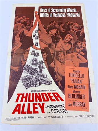 Thunder Alley Original 27x41” Movie Poster