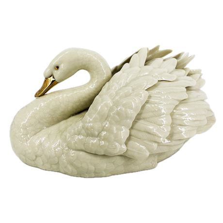 Vintage Lenox "Graceful Swan" Ivory China Edition Figurine