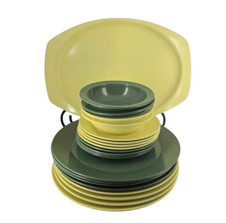 VTG Set of Prolon Dishes for Eight