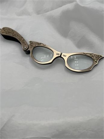 Vintage, cats eye folding glasses