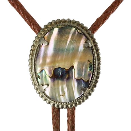 Vintage Mother of Pearl Bolo Tie