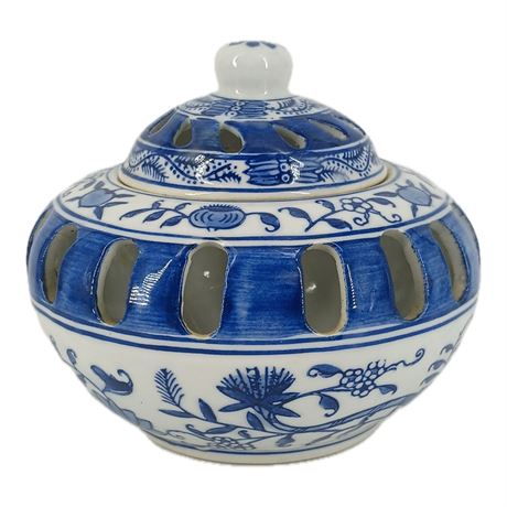 1970s Three Hands Potpourri Bowl