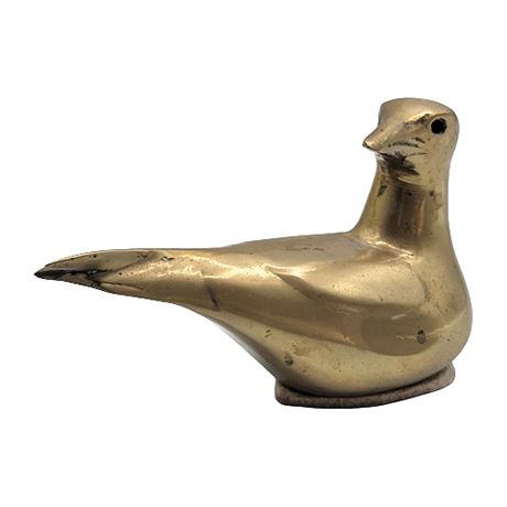 Vintage Brass Seagull Figurine