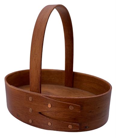 Miniature 3 5/8” Shaker Handmade Bentwood Basket