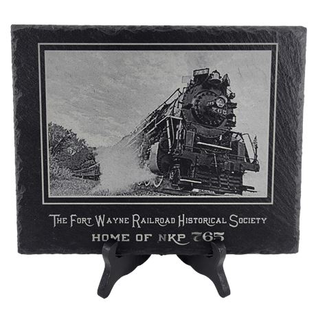 The Fort Wayne Railroad Historical Society Home of NKP 765 Slate Tile Plaque