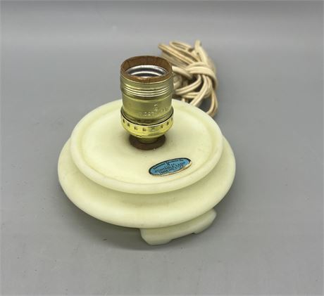 Fenton Custard Lamp Base