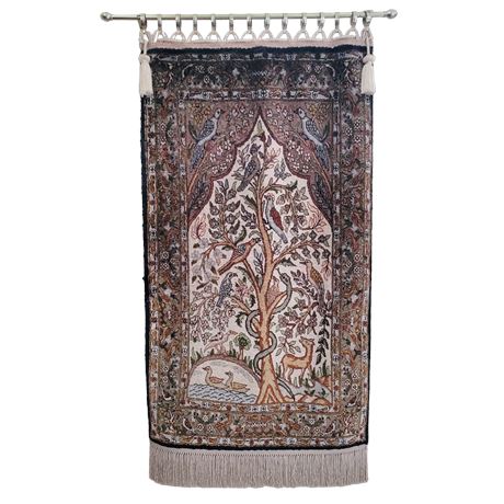 Pure Silk "Tree of Life" Wall Hanging Tapestry