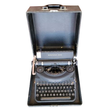 Vintage Remington Rand Typewriter in Case
