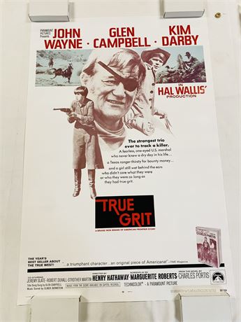 True Grit 27x40 Movie Poster - Rolled, Unused