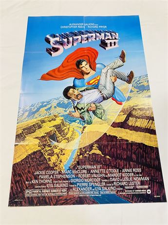 Superman III Original 27x41 Movie Poster