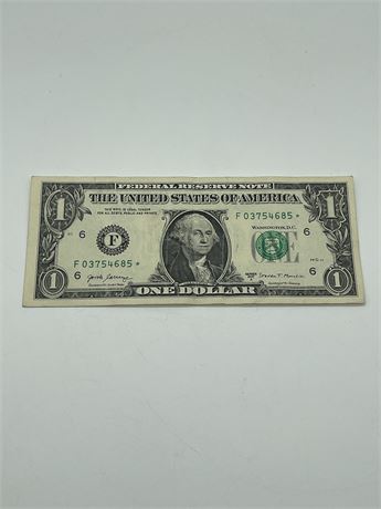 2017 A Fort Worth $1 Star Note - F03754685