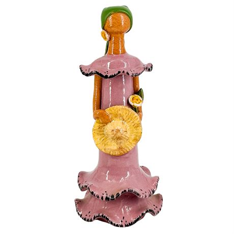 Vintage Artesanía Lime Dominican Republic Clay Figurine