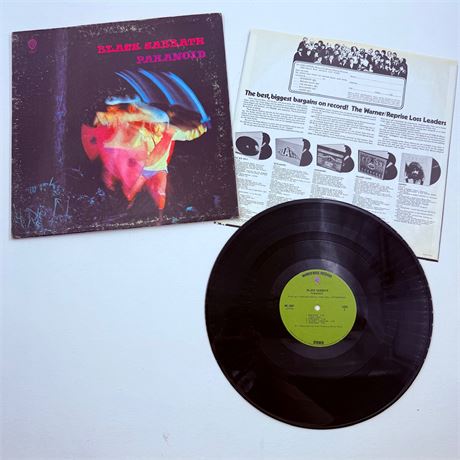Black Sabbath Paranoid Vinyl Record
