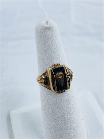 4.8g Vtg 10k Gold 1965 Class Ring Size 5.75