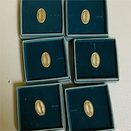 6 NOS Jostens Filter Queen Employee Anniversary Pins