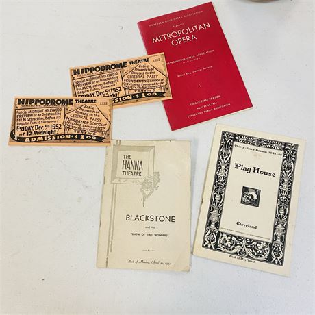 1940’s + 50’s Play Programs + More