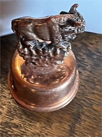 Bronze Bull pencil sharpener Horse and buggy brooch