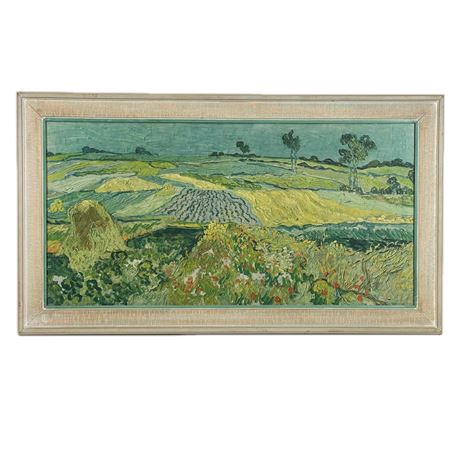 Framed Vincent Van Gogh "The Plain of Auvers" Fine Art Print