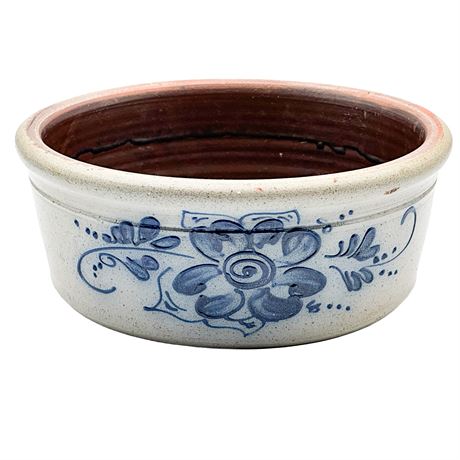 Vintage Rockdale Union Stoneware Salt-Glazed Bowl
