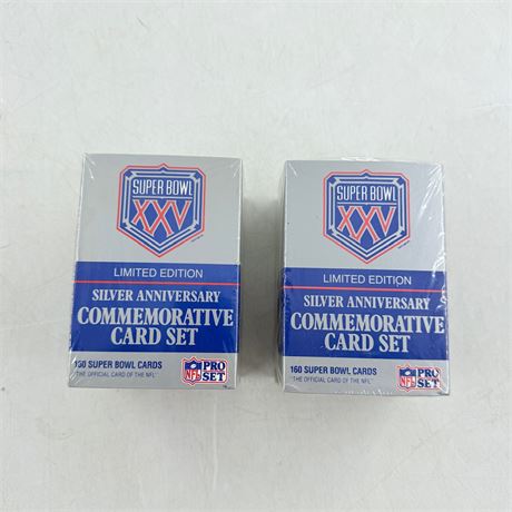 2 Pro Set Super Bowl XXV Box Sets