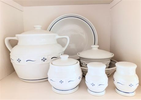 Lot Shelf Longaberger Pottery Liverpool Ohio