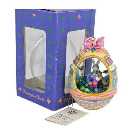 Christopher Radko, "Spring's A-Boomin" Egg Ornament