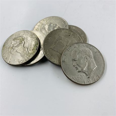 6 Eisenhower Dollars