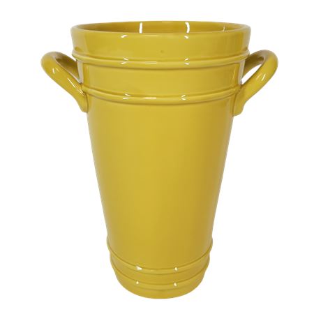 Time to Celebrate "Yellow Stoneware Vase"